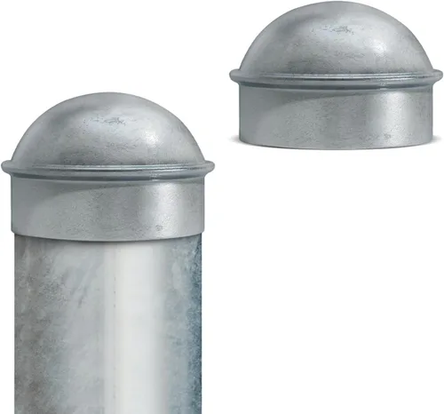 Miniatura 23 de VIVIDA Tapas de poste de enlace de cadena de 4 pulgadas, tapas de poste de valla galvanizadas, para tubo de 4 pulgadas de diámetro exterior, piezas