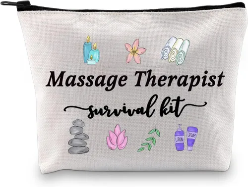 GJTIM Terapia de masaje Regalo de graduación Masaje Terapeuta Kit de supervivencia Bolsa de maquillaje Bolsa de maquillaje, Kit de supervivencia