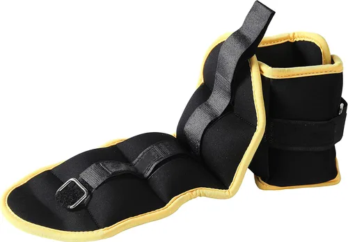 JFIT Pesas de tobillo ajustables - Par de pesas de tobillo con 10 opciones de peso y paquete - de 0.5 a 10 libras cada una, juego de 2, correas