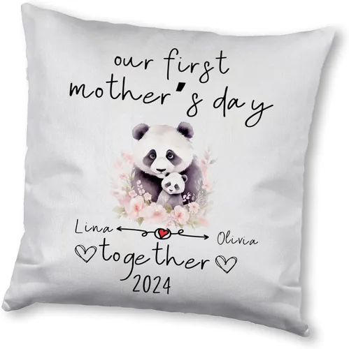 Miniatura 13 de Mother's Day Panda, Personalised Pillow Case Decor for Home, Present for Mom, Grandmother, for Her