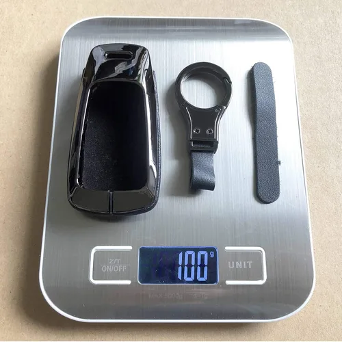 Miniatura 3 de ontto Funda para llavero compatible con Audi de piel de metal para llaves de protección completa compatible con Audi A4 S4 RS4 B9 A5 F5 4M TT FV TTS