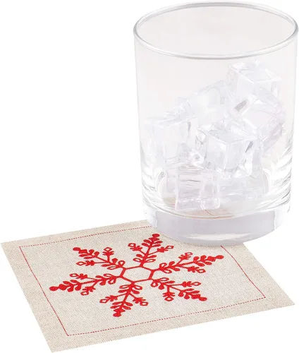 Miniatura 12 de Five Star Napkins Servilletas con citas de Acción de Gracias, naranja, marrón y rojo, 4.5 x 4.5 pulgadas, 100% algodón, paquete de 50