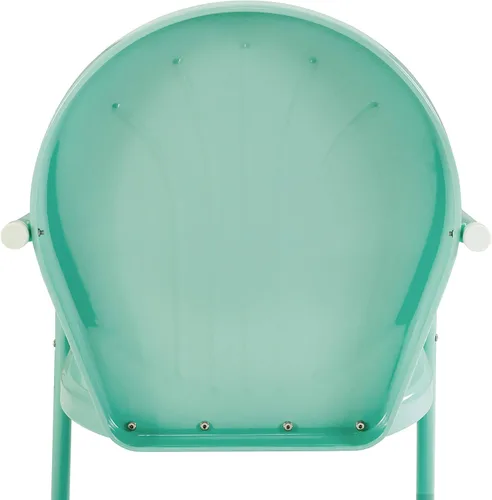 Miniatura 12 de Crosley Furniture CO1001A-AQ Griffith - Silla retro de exterior, de metal