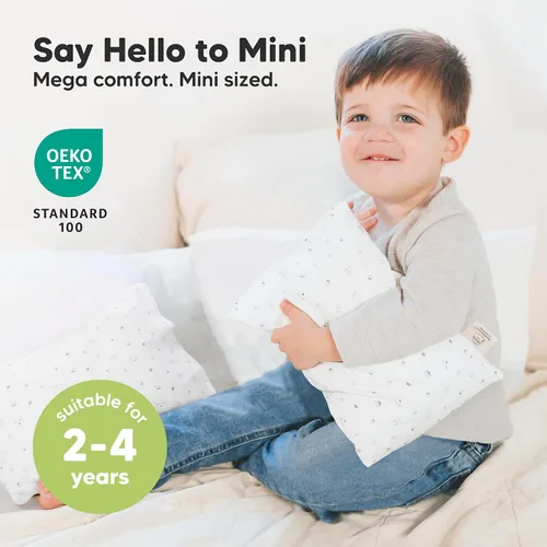 Miniatura 3 de Almohada Mini para Niños Pequeños con Funda - 9x13 My Little Dreamy Almohada de Viaje para Niños para Dormir, Cama de Niños, Pequeña, Minúscula