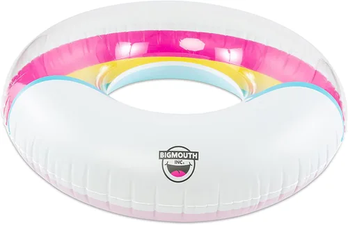 Miniatura 2 de BigMouth Inc. Tubo flotante inflable de más de 5 pies de ancho, anillo de natación, decoración de fiesta de piscina de verano al aire libre