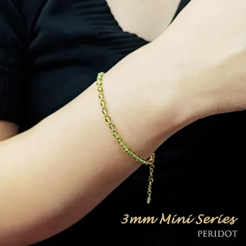 Miniatura 4 de Morchic - Pulsera ajustable de pulgadas para mujer, con mini cuentas de gemas naturales, serie de dijes de gemas de energía, regalo de cumpleaños