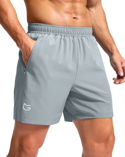 Miniatura 48 de G Gradual Pantalones cortos deportivos para correr para hombre con bolsillos con cremallera, de secado rápido, de 7 pulgadas, 5 pulgadas, 9