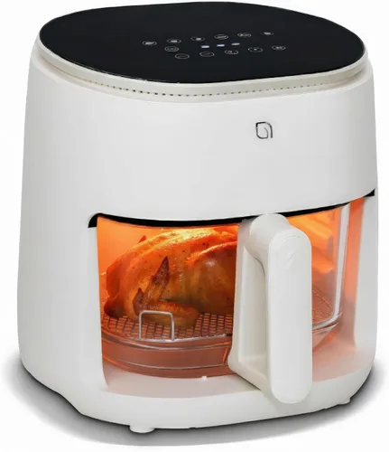 Miniatura 9 de WILLOW Eco Series - Freidora de aire 6 en 1 con cesta de vidrio, freidora de aire no tóxica de 5 cuartos de galón con pantalla digital, temperatura