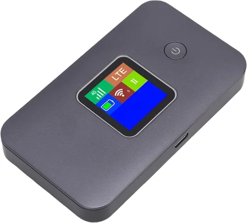 Miniatura 5 de Enrutador WiFi móvil 4G, 300Mbps 2.4G 5.8G de doble banda WiFi 6 Hotspot portátil con pantalla LCD para viajes, camping, negocios