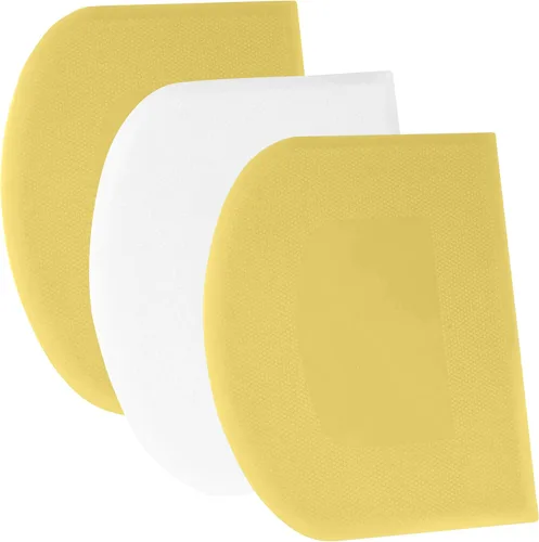 Miniatura 27 de SURDOCA Raspador de Masa Raspador de Banco - 3P 4.7x3.7" Raspador de Tazón de Plástico Flexible, Borde Afilado y Ángulos Raspador de Pastel.