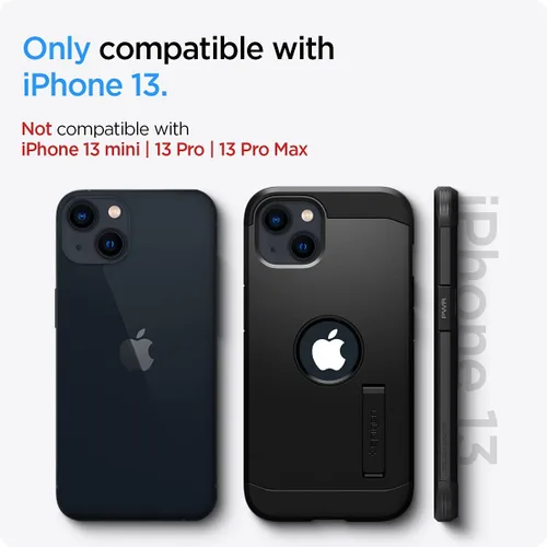 Miniatura 2 de Spigen Tough Armor [Tecnología de Protección Extrema] Diseñada para Funda iPhone 13 (2021) - Negro