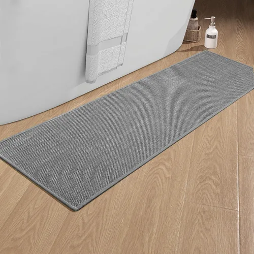 Miniatura 124 de chakme Alfombras de Baño 24x17, Alfombra de Baño Ultra Delgada Antideslizante Pequeña de Secado Rápido Absorbente para Piso de Baño