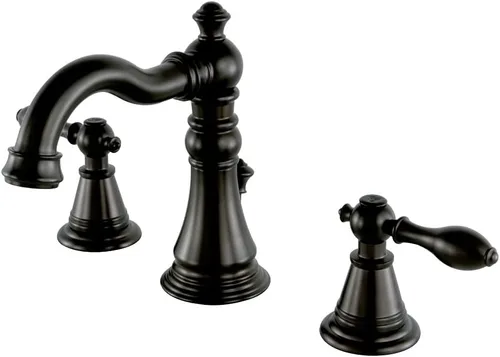 Miniatura 15 de Kingston Brass FSC1970AL - Grifo de baño clásico inglés extendido, negro mate, 8 x 5.19 x 6 pulgadas Mate negro