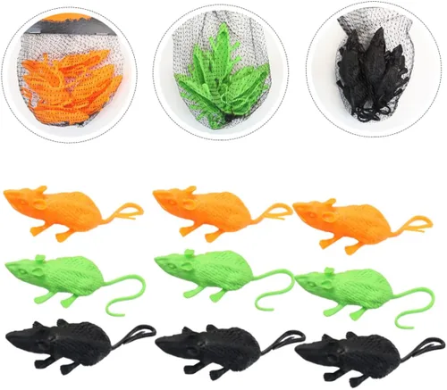 Miniatura 6 de 18Pcs Realistic Simulated Mouse Toys Halloween Decor Party Layout Props Small Lightweight PE Material for Scary Pranks and Indoor Display