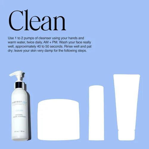Miniatura 5 de PERFECT SKIN BY CHRISTIE KIDD, PA-C Limpiador facial natural limpio - Lavado facial suave con aloe, hoja de olivo y árbol de té - Calma, hidrata