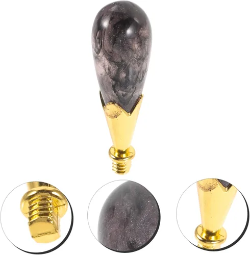 Miniatura 9 de VILLCASE Mango de aleación de resina para sellos de cera, accesorio de sello de sellado, agarre cómodo, construcción duradera