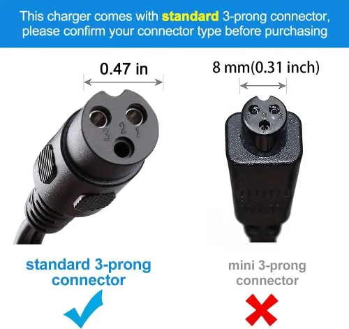 Miniatura 3 de Cargador Razor de 24 V para E100, E200, E300, E500, MX350, Dirt Bike, Pocket Mod, motocicleta, Quad ATV - Reemplazo para pieza # W13112099014