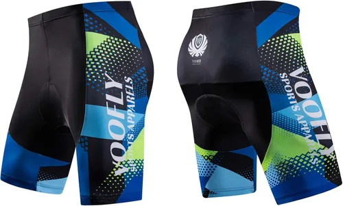 Miniatura 3 de voofly Hombres Ciclismo Jersey Conjunto Hombres Manga Corta Compresión Bicicleta Pantalones Cortos Gel Acolchado Ciclismo Ropa