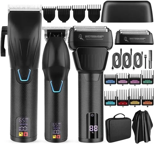 Cortadora de pelo profesional para hombres, 3 en 1, cortadora de pelo profesional y afeitadora eléctrica para hombres, herramienta de corte de pelo