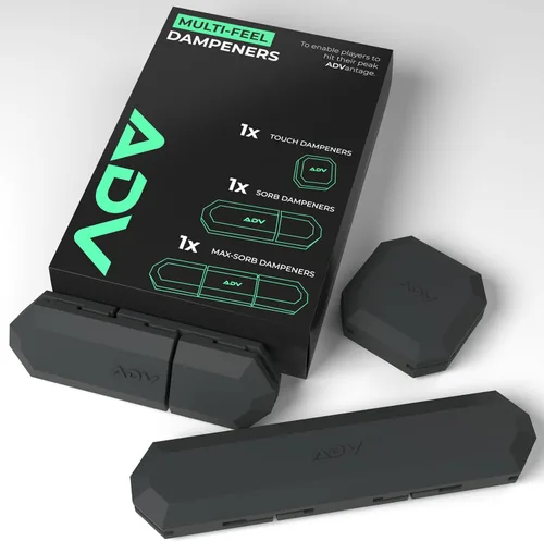 Miniatura 15 de ADV Tennis Amortiguador con tacto personalizado, paquete de 3, amortiguador de raqueta para reducir la vibración, aliviar los síntomas de lesiones