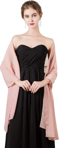 Miniatura 3 de Chales/mantones de gasa suave para vestidos, accesorios de mujer
