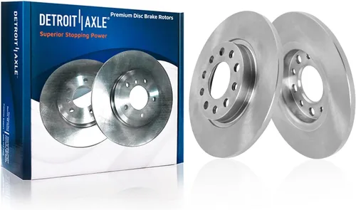 Miniatura 5 de Detroit Axle - Rotores de freno para Chrysler 200 2015 2016 2017, Rotores de freno de disco de reemplazo: 12.01" pulgadas delantero y 10.95