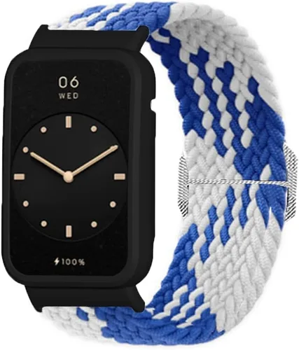 Miniatura 3 de Senter Correa de repuesto de liberación rápida de nailon suave para Huawei Band 7 pro Smart Watch Naranja