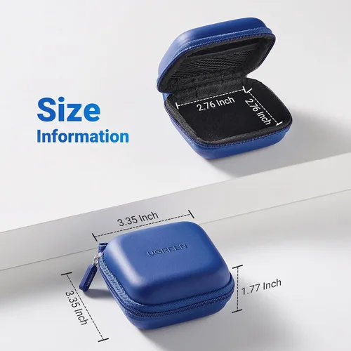 Miniatura 6 de Funda UGREEN para auriculares, Funda impermeable para auriculares compatible con AirPods Pro, Estuche para auriculares con mosquetón de acero