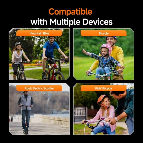 Miniatura 9 de SVBONY Cámara de bicicleta con pantalla inteligente, cámara de acción 4K60fps con rastreador GPS, velocímetro/odómetro, antivibración, luces