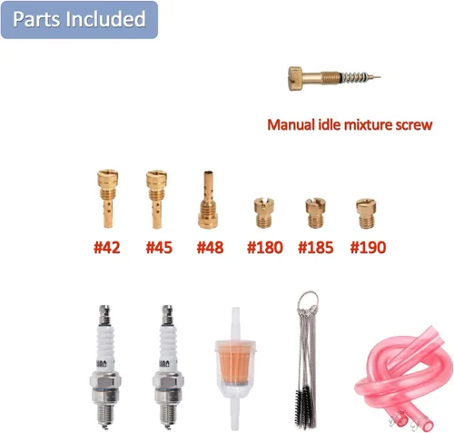 Miniatura 7 de CV40 carburador y tornillo de mezcla de ralentí para HD Sportster 883 1200/Softail/Touring/Dyna & FXR CV 1.575 in Carb