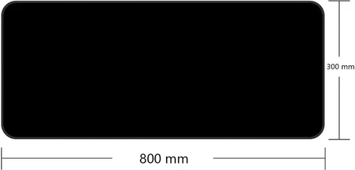 Miniatura 2 de Mouse pad grande para juegos con base antideslizante, tamaño XXL extendido, pesado, cómodo, plegable para computadora de escritorio, laptop, Negro-2