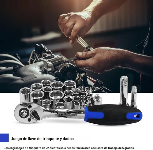 Miniatura 7 de Prostormer Kit de herramientas de 259 piezas, juego de herramientas manuales para el hogar general con caja de herramientas de almacenamiento de Azul