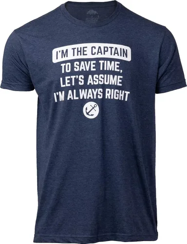 Camisetas de humor náutico Divertidas camisetas de barco capitán náutico, para hombres o mujeres