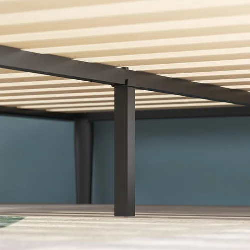 Miniatura 7 de Zinus Parker - Cama de plataforma con patas cónicas, soporte de listones de madera, no necesita somier, fácil montaje, tamaño matrimonial