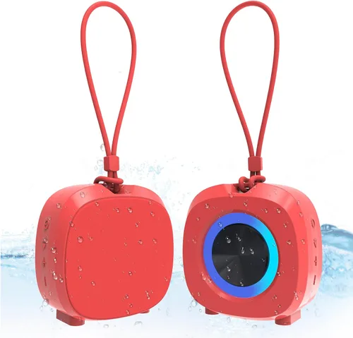 Miniatura 11 de Altavoz Bluetooth Reproductores multimedia portátiles, sonido estéreo claro y fuerte, altavoz inalámbrico de graves profundos con luces TWS IPX5