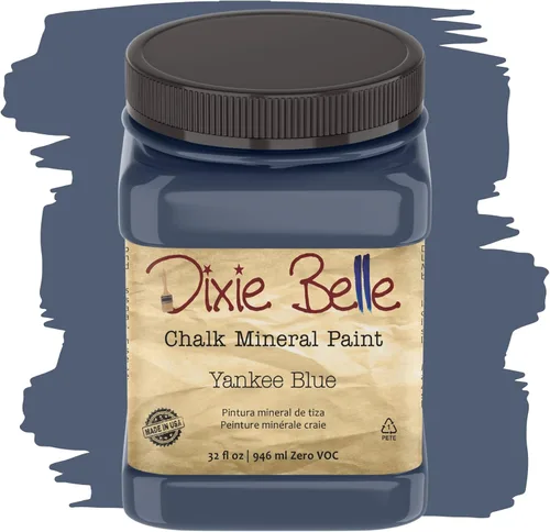 Miniatura 97 de Dixie Belle Paint Company - Pintura con acabado de tiza para muebles, color negro (Caviar), 1 galón, 128 fl oz, pintura mineral color rosa intenso
