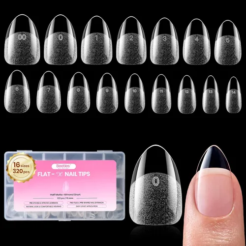Miniatura 20 de Beetles 9 en 1 Pegamento de Gel para Uñas de Acrílico, 2 Piezas de 10ml Super Fuerte Pegamento de Uñas para Puntas de Uñas Postizas Transparentes