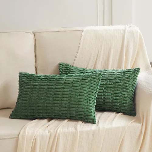 Miniatura 15 de Fancy Homi - Paquete de 2 fundas de almohada decorativas estilo bohemio de 16 x 16 pulgadas para sala de estar, sofá, cama, funda de cojín cuadrada