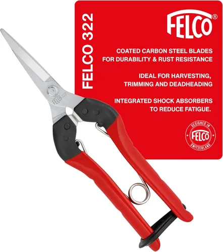 Miniatura 7 de Felco F310 Tijeras de podar – Cortadoras de jardín ligeras de 7.3 pulgadas para recortar y cosechar finos Tijeras de podar para jardinería