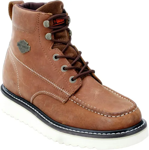 Miniatura 2 de Harley-Davidson mens Beau Leather Motorcycle Casual Wedge Boot