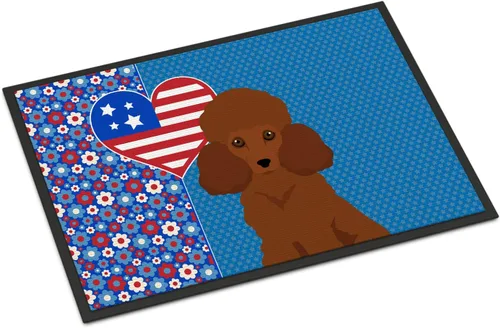 Miniatura 79 de Caroline's Treasures WDK5119JMAT Airedale Terrier USA - Tapete para interiores o exteriores, 24 x 36 pulgadas, tapete para puerta delantera