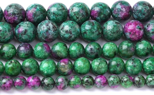 Miniatura 33 de 45 piezas de cuentas de piedra natural de arco iris de Alashan de 8 mm de ágata para hacer joyería, cuentas de piedra de 15" para pulseras