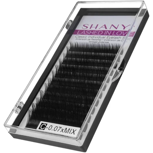 Miniatura 5 de SHANY Lashed in Love - Juego de pestañas individuales clásicas - Extensiones de pestañas individuales 3D voluminosas y sin peso 0.003 in - NEGRO