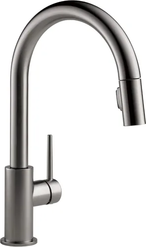 Miniatura 8 de Delta Faucet Trinsic - Grifo de cocina de níquel cepillado, grifos de cocina con rociador extraíble, grifo para fregadero de cocina con acoplamiento