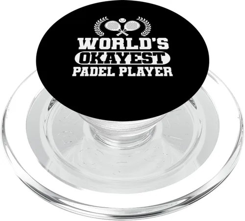 Miniatura 7 de Worlds Okayest Padel Racquet Paddle Player PopSockets Adhesive PopGrip