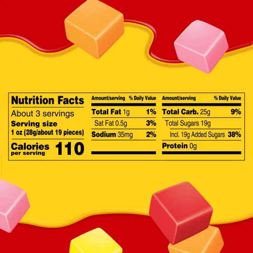 Miniatura 2 de STARBURST Original Minis - Caramelos masticables de frutas, bolsa resellable de tamaño Grab N Go de 8 onzas (paquete de 8)