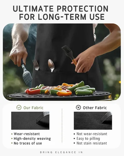 Miniatura 6 de Syntus Chef Apron for Men Women Kitchen Cooking Apron with Pockets, Adjustable Bib Aprons Stain Resistant