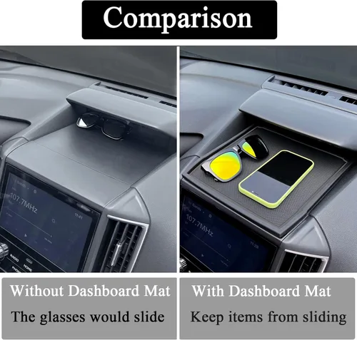 Miniatura 3 de JKCOVER Tapetes para Tablero Compatibles con Subaru Crosstrek/Impreza 2018-2023 y Subaru Forester 2019-2024 Accesorios Tapetes de Goma para Consola