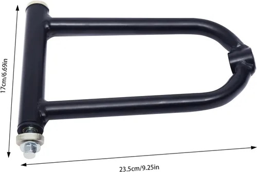 Miniatura 5 de Kit de montaje de basculante delantero de 13.386 in para Go Kart - Asamblea de brazo basculante superior/inferior y brazo de suspensión, negro+rojo