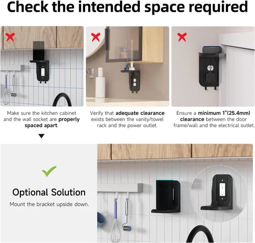 Miniatura 5 de suptek Estante de salida de pared, organizador de pared para el hogar, perfecto para baño, cocina, dormitorios, ideal para teléfono celular, altavoz